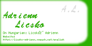 adrienn licsko business card